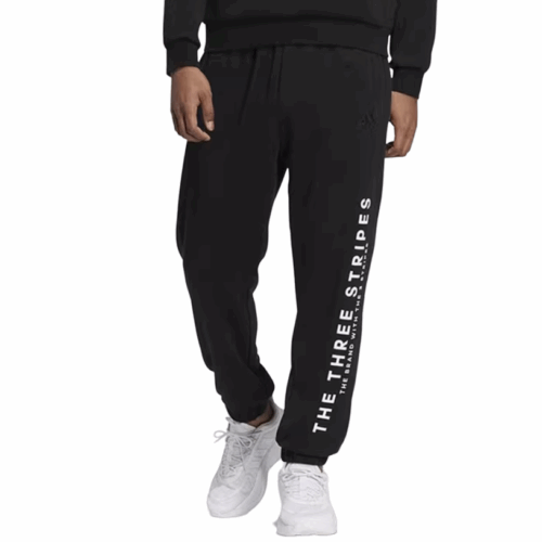 Spodnie męskie Adidas Three Stripes dresowe czarne