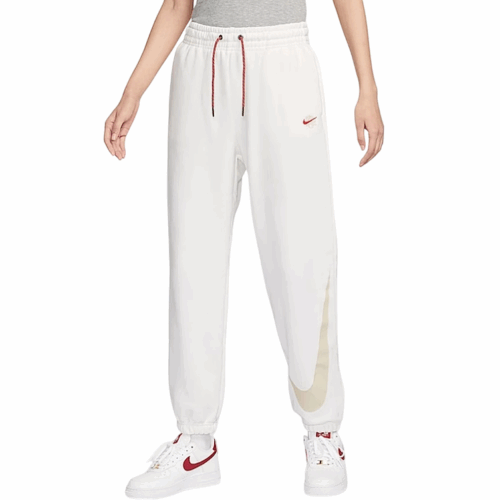 Spodnie dresowe damskie Nike zwężane białe