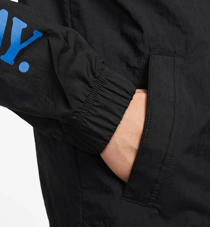 Kurtka Nike kreszowa na guziki czarna - obrazek 5