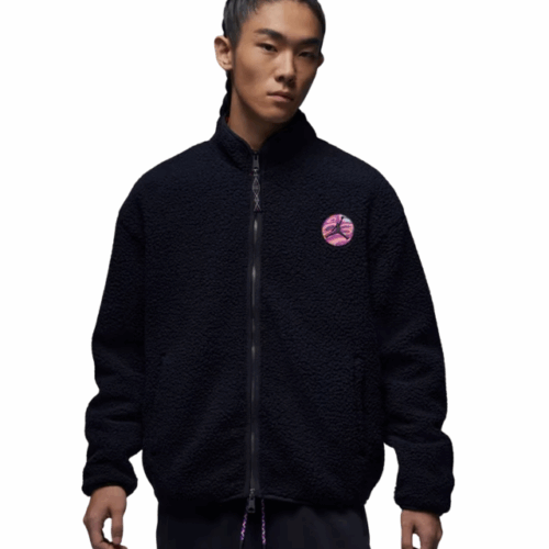 Kurtka polar Nike Jordan logo czarna