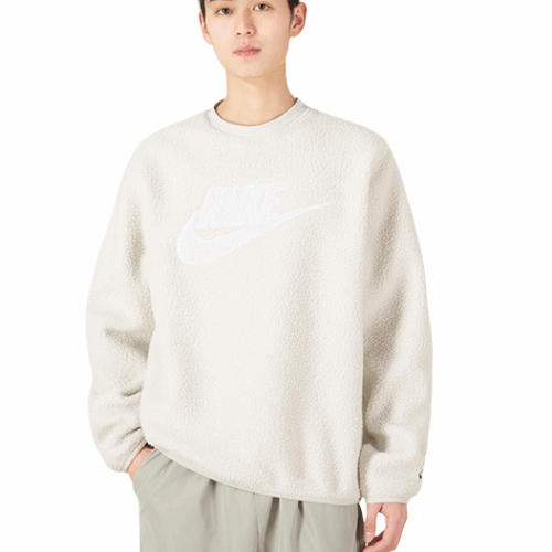 Bluza męska Nike Logo polarowa biała