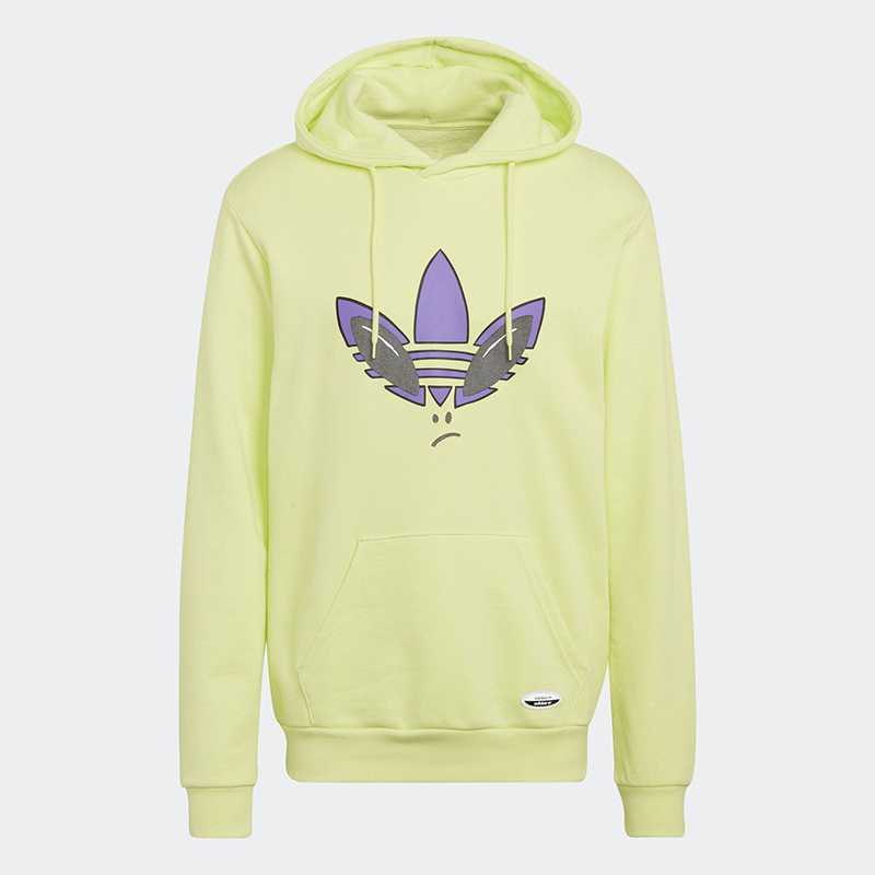 Bluza Adidas Originals kaptur żółta - obrazek 2
