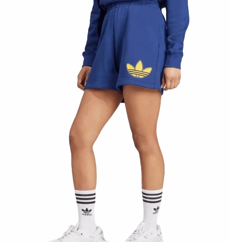 Spodenki damskie Adidas Pearl Trefoil blue