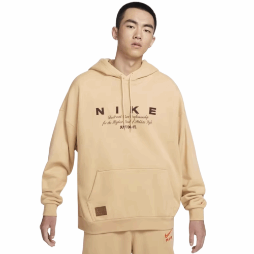 Bluza męska Nike Club kangurka kaptur ecru