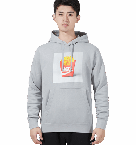 Bluza Nike Sportswear Sole Food z kapturem szara