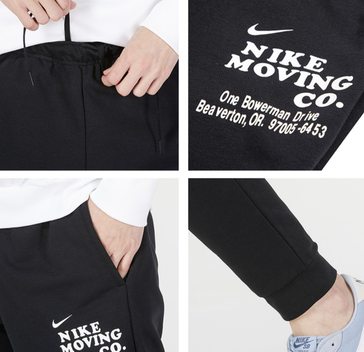 Spodnie męskie Nike Dri-FIT logo czarne - obrazek 5