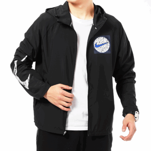 Kurtka Nike Essential Wild Run czarna z kapturem