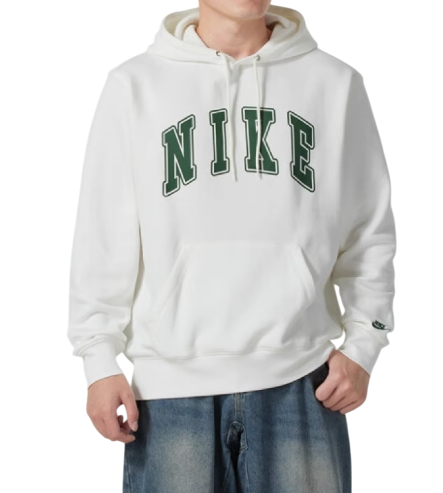 Bluza męska Nike Club z kapturem ciepła white