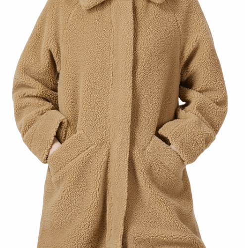 Kurtka zimowa damska płaszcz Nike polar brązowy