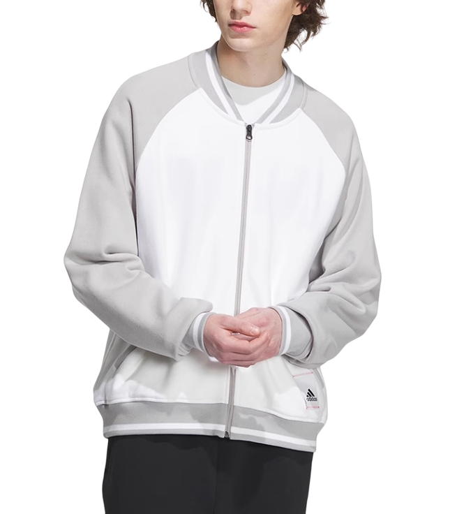 Bluza męska Adidas Bomber Jacket white-gray