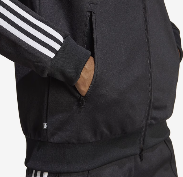 Bluza męska Adidas Beckenbauer TT czarna - obrazek 4