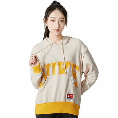 Bluza damska Nike Team kaptur ecru