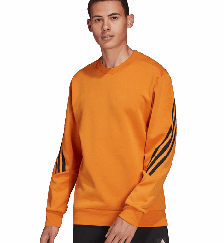 Bluza Adidas 3-Stripes Crew Pomarańczowa