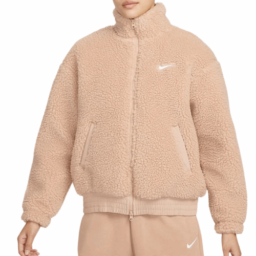 Kurtka zimowa damska Nike NSW polar beżowa