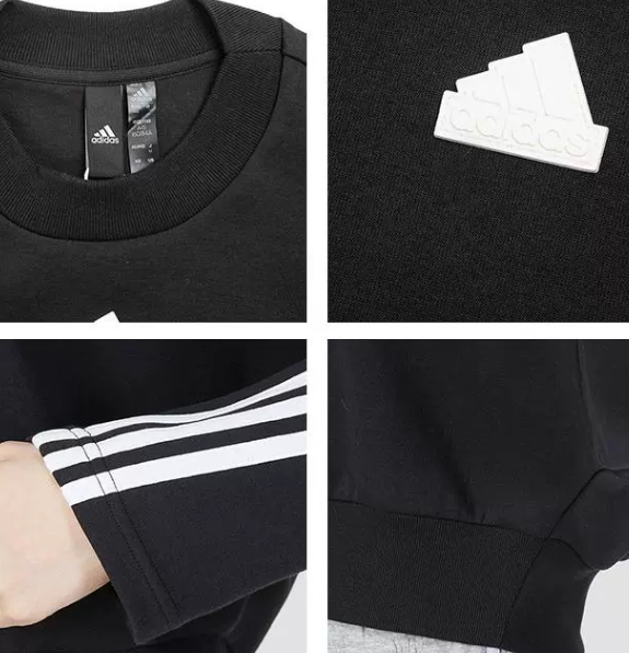 Bluza damska Adidas Future Icons krótka czarna - obrazek 4