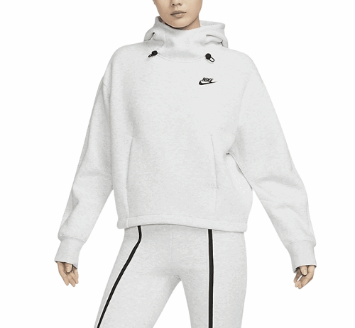 Bluza damska Nike NSW ciepła kaptur szara