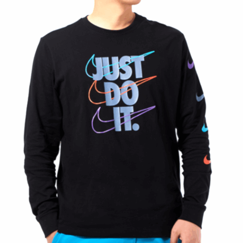 Bluzka Nike z długim rękawem longsleeve just do it czarna