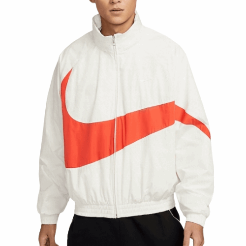 Kurtka męska Nike Swoosh wiatrówka kaptur white