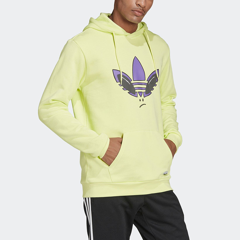 Bluza Adidas Originals kaptur żółta - obrazek 5