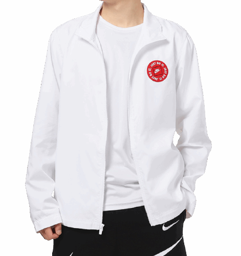 Kurtka Nike AS ze stójką Just Do It biała