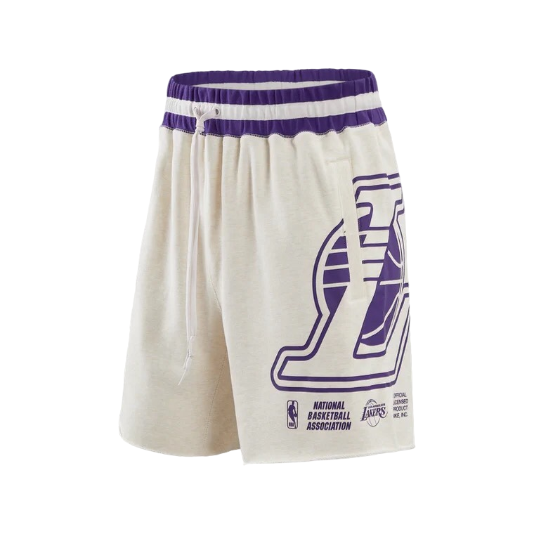 Spodenki treningowe Nike Los Angeles Lakers białe