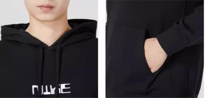 Bluza męska Nike Club Fleece kaptur czarna - obrazek 4