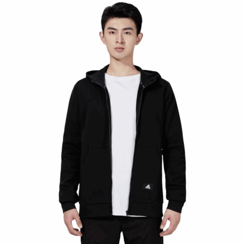 Bluza męska Adidas M FI DBLKNT czarna z kapturem