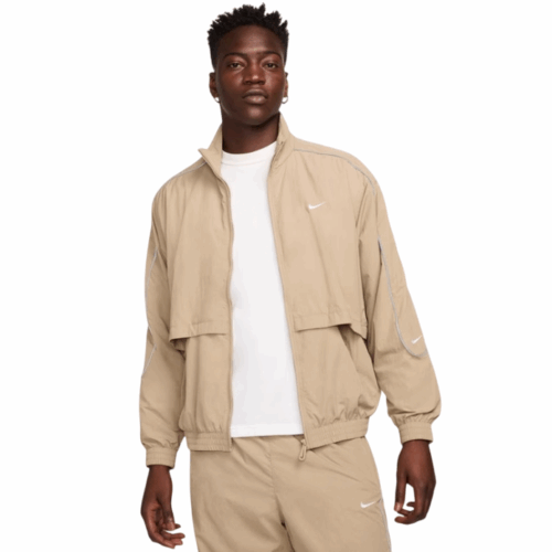 Kurtka męska Nike Sportswear Solo wiatrówka beżowa