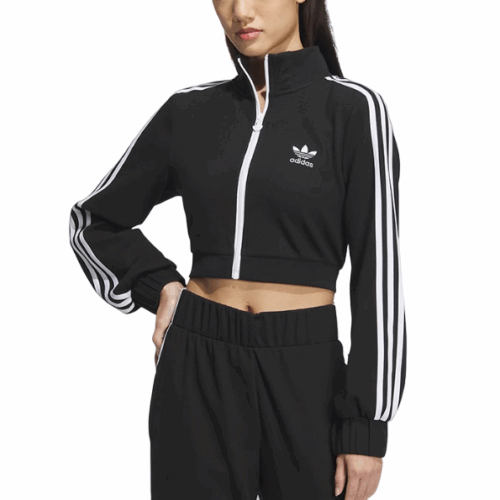 Bluza damska Adidas rozpinana logo czarna