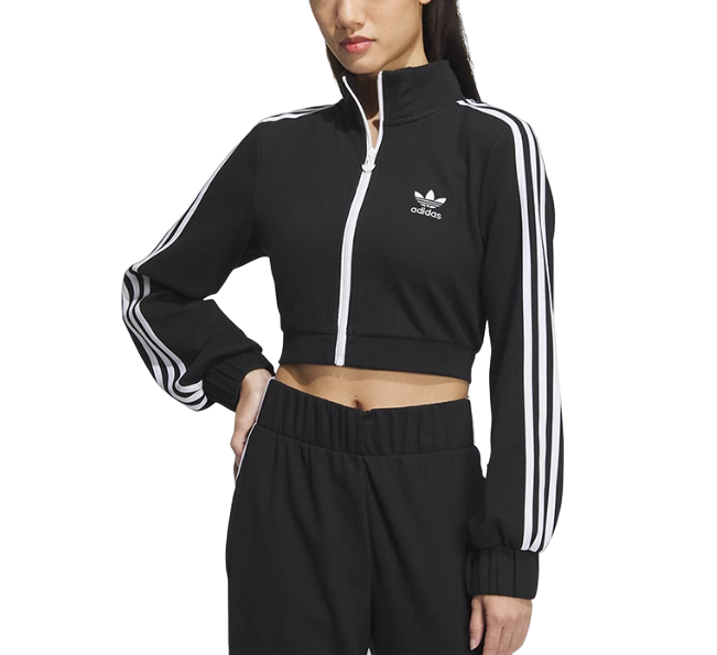 Bluza damska Adidas rozpinana logo czarna