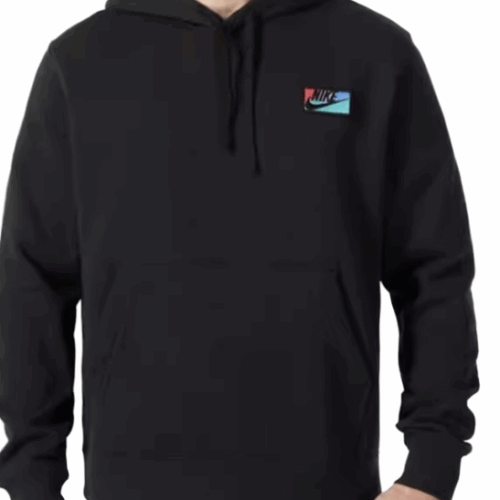 Bluza męska Nike logo bawełna kaptur czarna