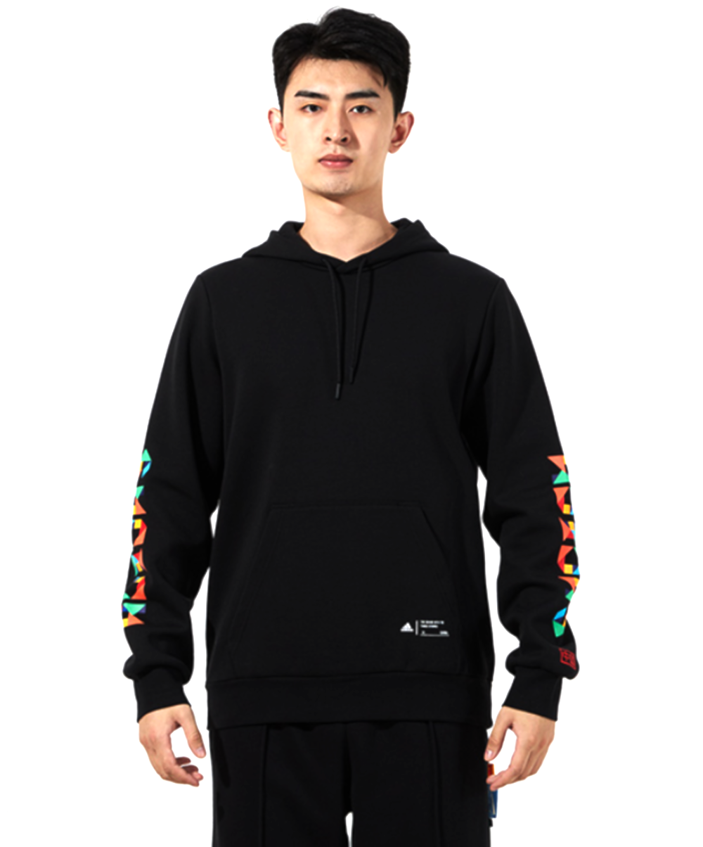 Bluza Adidas China z kapturem logo czarna