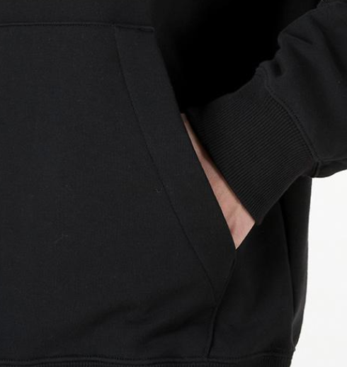 Bluza Adidas Essentials Feelvivid kaptur kangurka czarna - obrazek 2