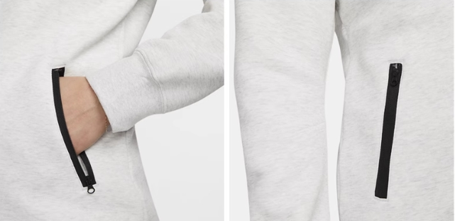 Bluza damska Nike NSW Tech Fleece szara - obrazek 4