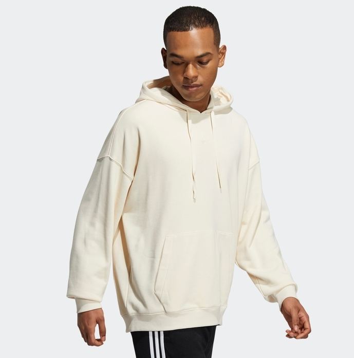 Bluza Adidas Originals Bear z kapturem ecru - obrazek 4