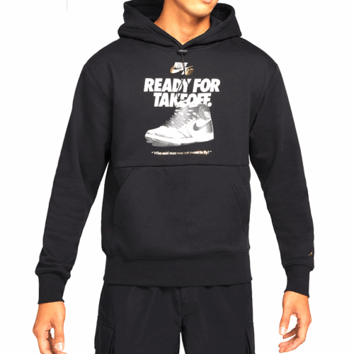 Bluza Nike Jordan Jumpman Holiday z kapturem czarna