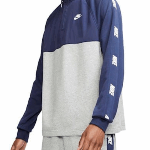 Bluza Nike Sportswear Hybrid szaro-granatowa