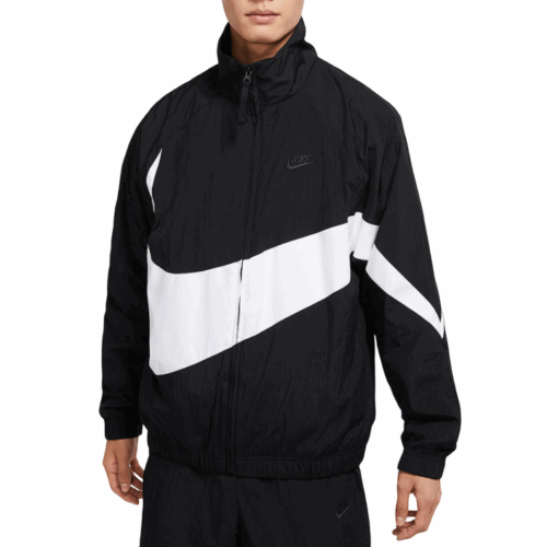 Kurtka Nike kreszowa na zamek czarno biała