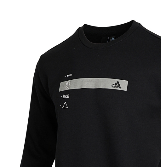 Bluza Adidas GFX Crew black - obrazek 2
