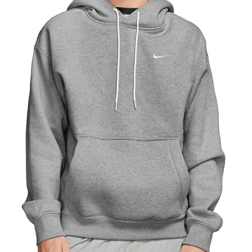 Bluza Nike z kapturem kangurka jasna szara