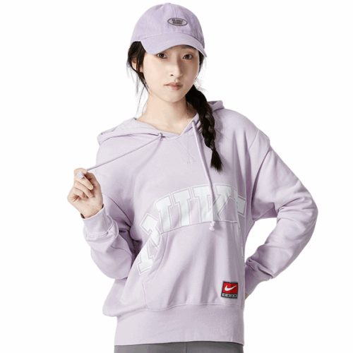 Bluza damska Nike Team kaptur fioletowa