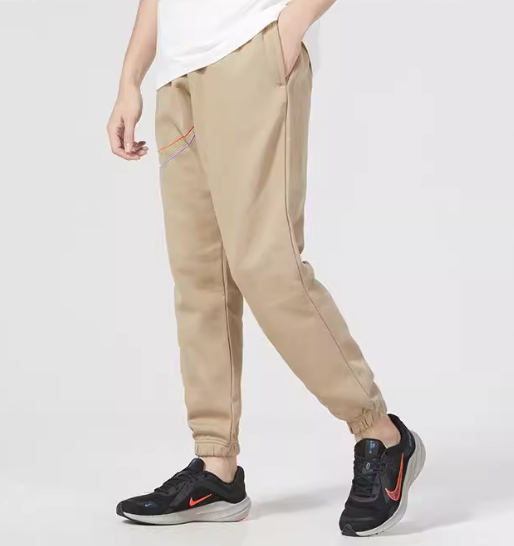 Spodnie sportowe męskie Nike logo brown - obrazek 2