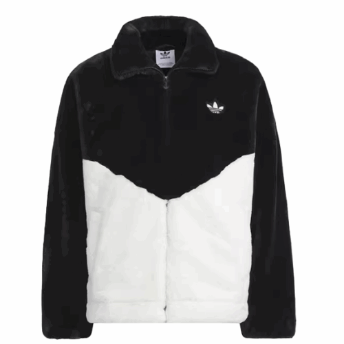 Bluza unisex Adidas rozpinana polar czarno biała
