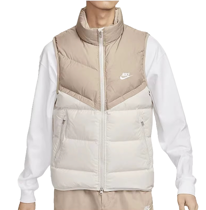 Kamizelka bezrękawnik Nike Storm Fit brown white