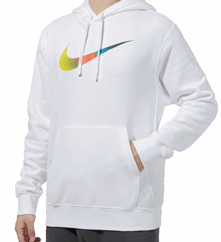 Bluza Nike NSW BP kangurka logo biała