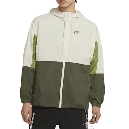 Kurtka Nike NSW z kapturem wiatrówka zielona