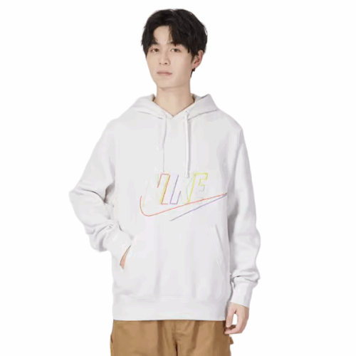 Bluza męska Nike logo kaptur biała