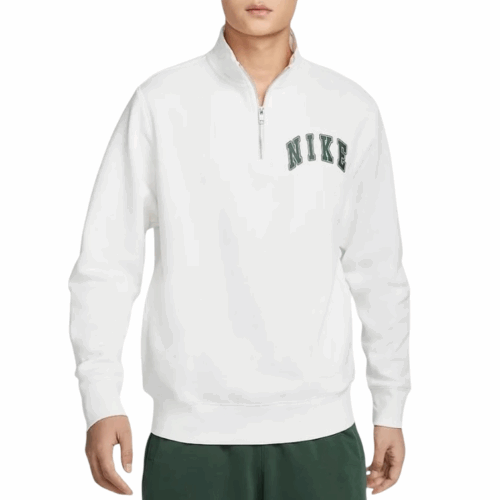 Bluza męska Nike Club rozpinana logo biała