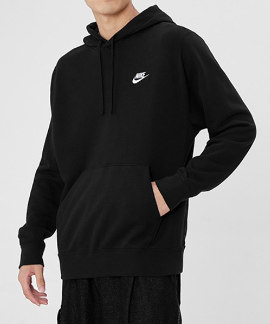 Bluza Nike Sportswear kangurka z kapturem czarna - obrazek 3