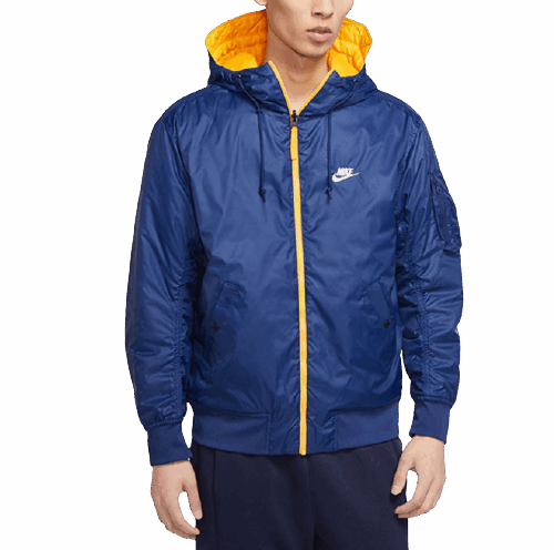 Kurtka Nike Sportswear Windrunner dwustronna granatowa